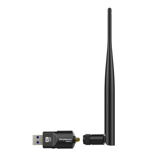 Simplecom NW621 AC1200 WiFi Dual Band USB Adapter with 5dBi High Gain Antenna Kemu |Fashion Home Kitchen Beauty