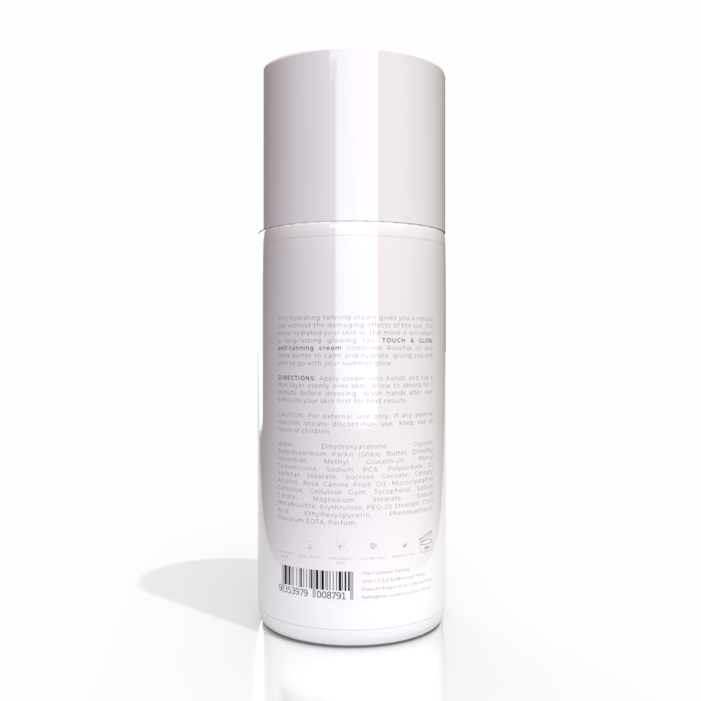 TOUCH & GLOW SELF-TANNING BODY CREAM | 200ML Kemu |Fashion Home Kitchen Beauty
