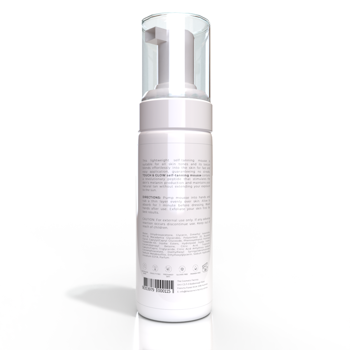 TOUCH & GLOW SELF-TANNING BODY MOUSSE | 150ML Kemu |Fashion Home Kitchen Beauty