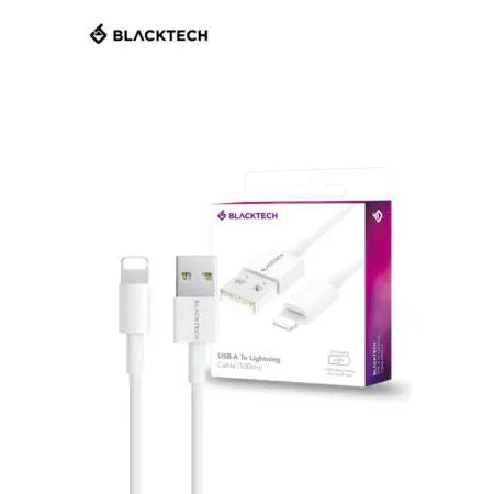 BLACKTECH USB-A To Lightning Fast Charging Cable 100cm - White Kemu |Fashion Home Kitchen Beauty