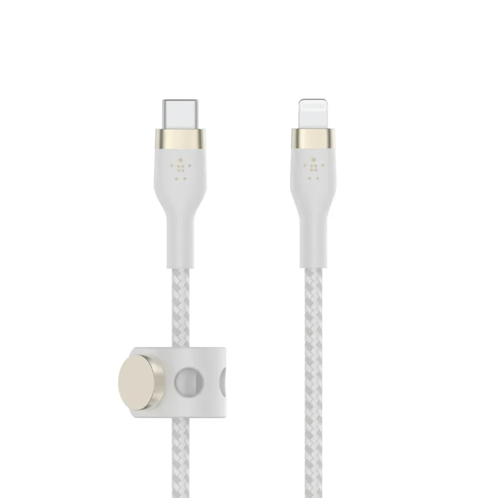 Belkin BoostCharge Pro Flex USB-C to Lightning Cable 1m - White Kemu |Fashion Home Kitchen Beauty