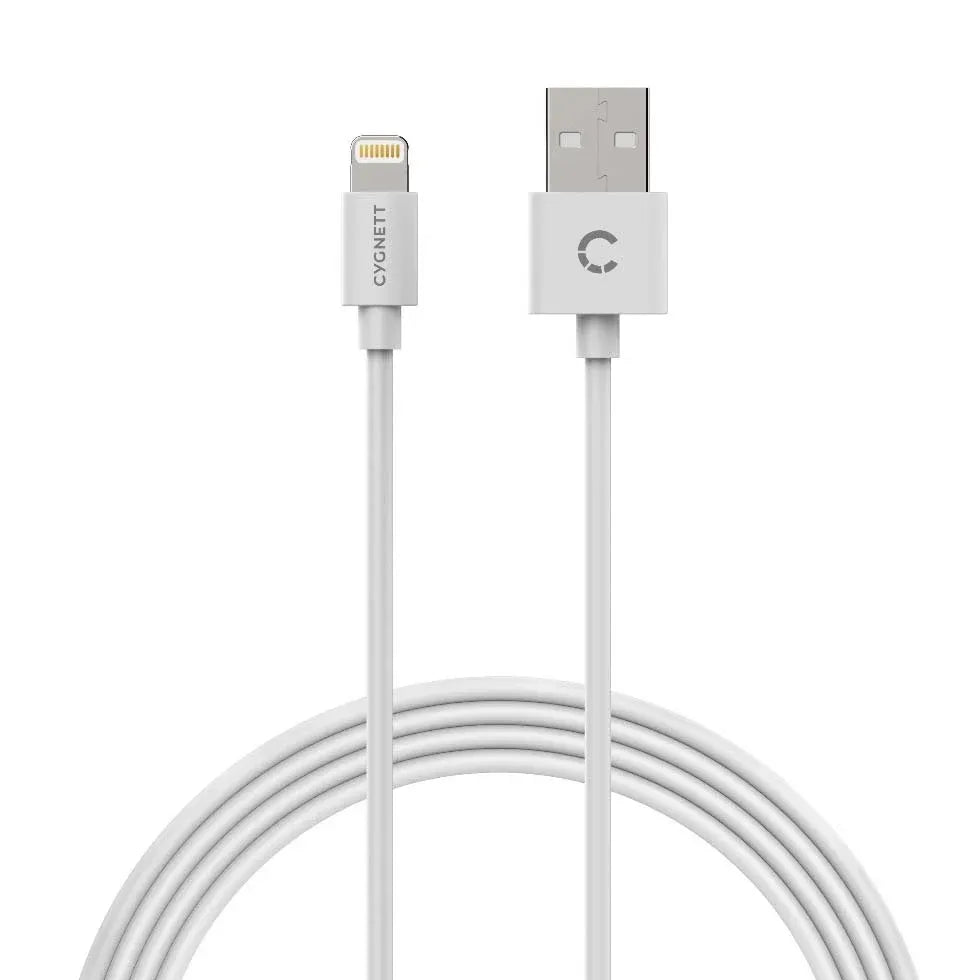 Cygnett Essentials Lightning to USB-A Cable 1M - White Kemu |Fashion Home Kitchen Beauty