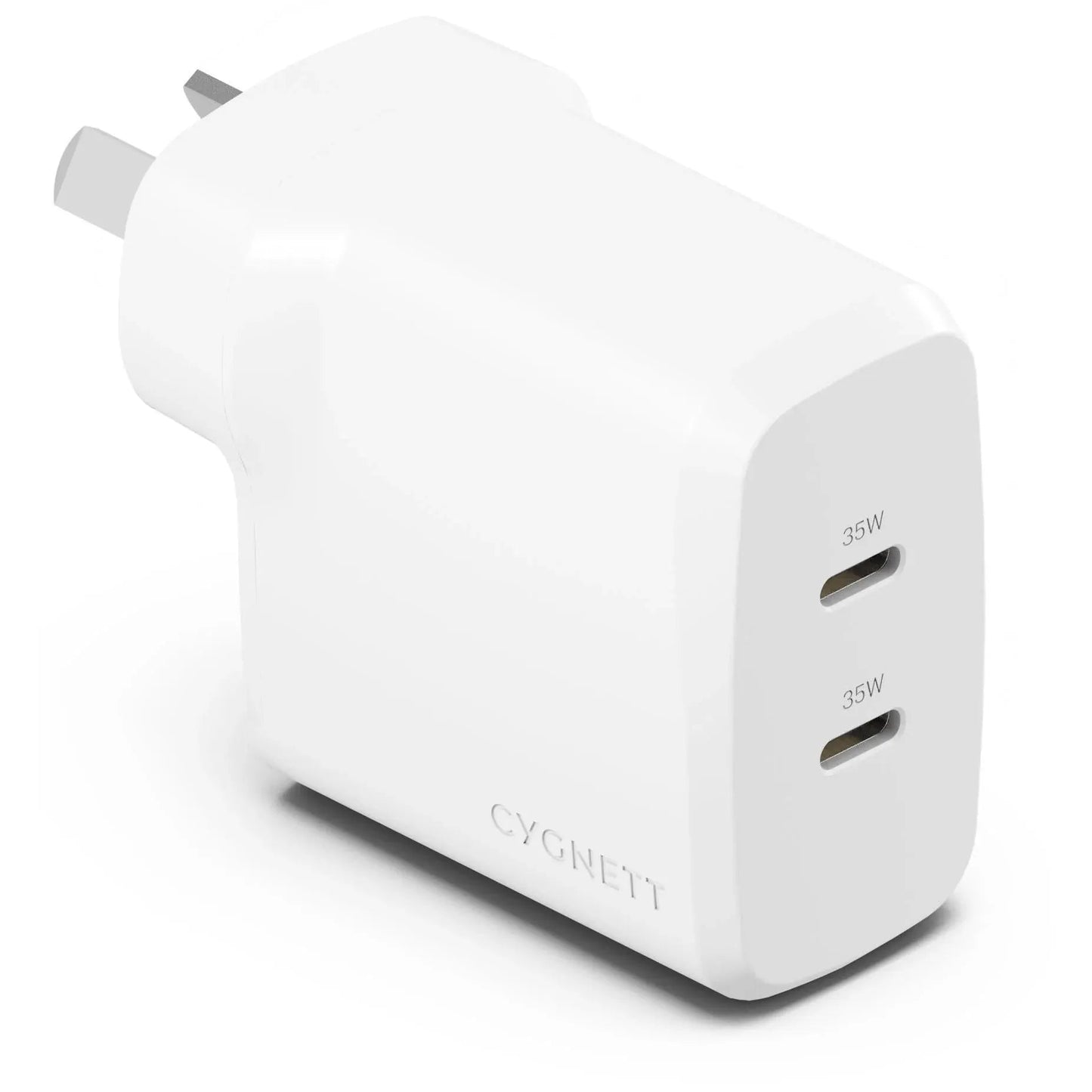Cygnett PowerPlus 35W Dual Port USB-C Wall Charger - White Kemu |Fashion Home Kitchen Beauty