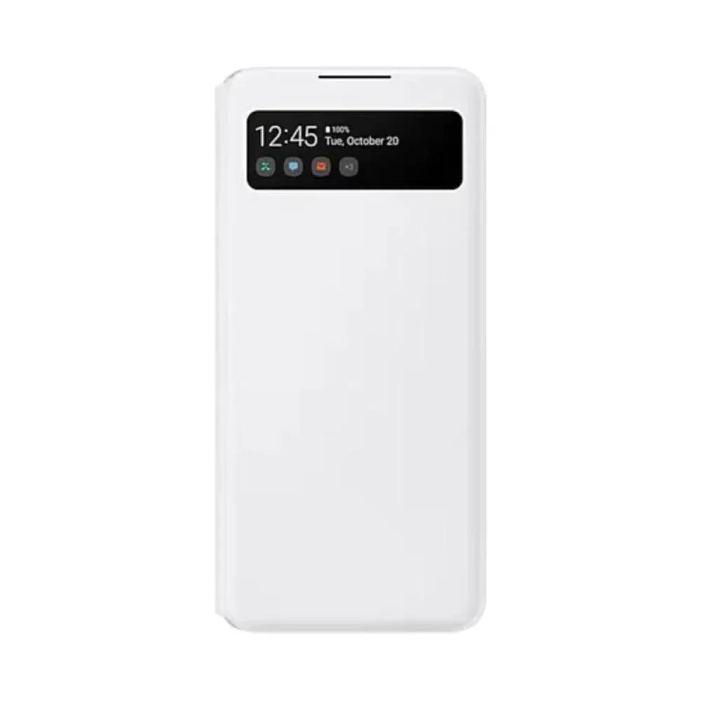 Samsung S View Wallet Cover Case Suits Galaxy A42 5G - White Kemu |Fashion Home Kitchen Beauty