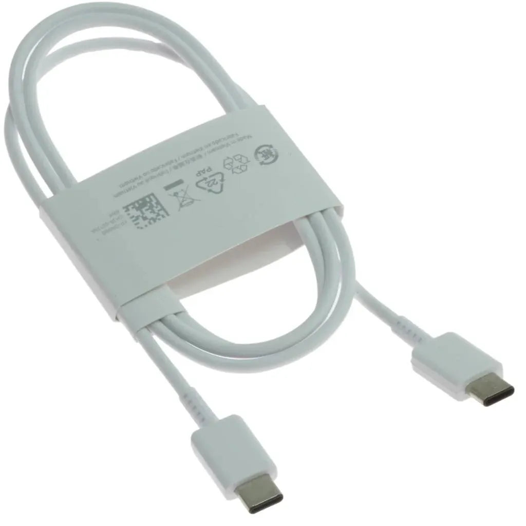 Samsung Galaxy USB-C to USB-C Charging + Data Cable - White (All USB-C Phones) Kemu |Fashion Home Kitchen Beauty