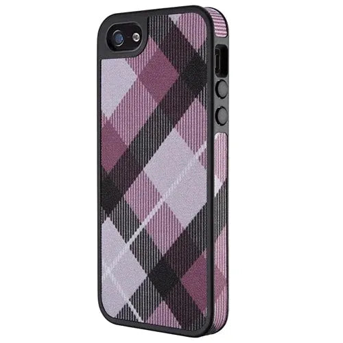 Speck FabShell for iPhone SE/5/5S Case - MegaPlaid Mulberry/Black New Kemu |Fashion Home Kitchen Beauty