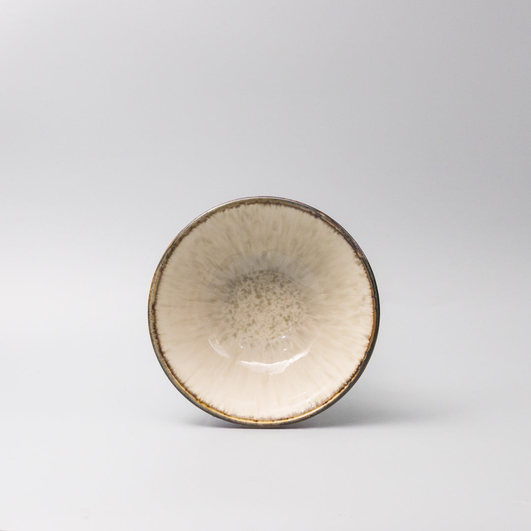 Udon Bowl 19cm Ivory Pearl Glaze Kemu |Fashion Home Kitchen Beauty