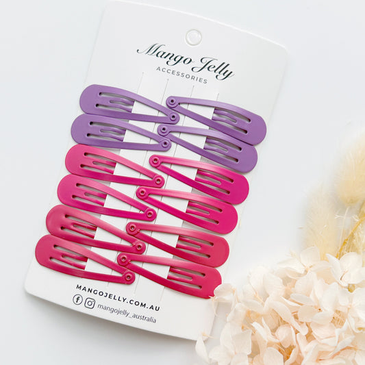 Essential Snap Hair clips - Rosie - 12 Pieces Kemu |Fashion Home Kitchen Beauty