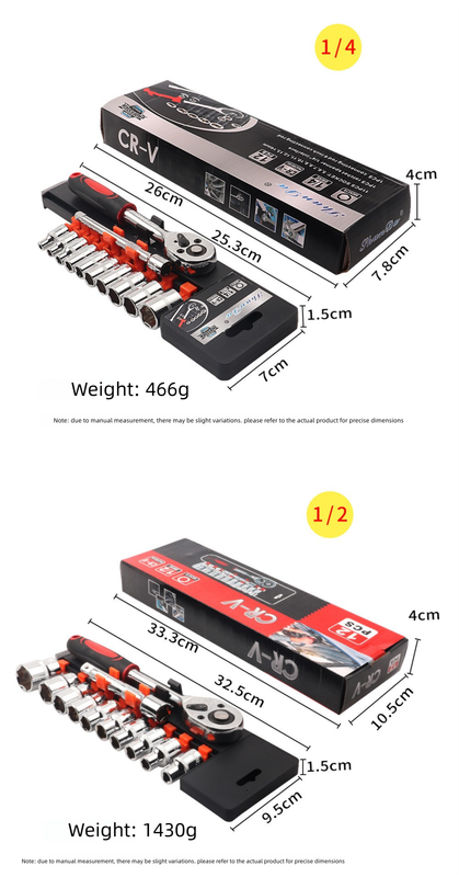 12 Piece 3/8 Inch Drive Ratchet and Metric Socket Wrench Set Professional Mechanics Tool Kit for Automotive Repair and DIY Workshop Kemu |Fashion Home Kitchen Beauty