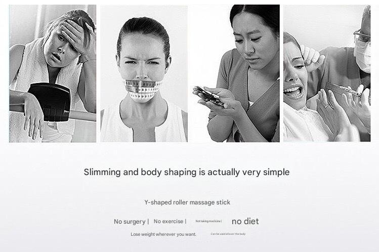 Aureate 3D Face Roller Massager V-Shaped Lifting Tool - Double Ball Facial Massage Device for Skin Tightening Wrinkle Reduction Jawline Contouring Beauty Care Kemu |Fashion Home Kitchen Beauty