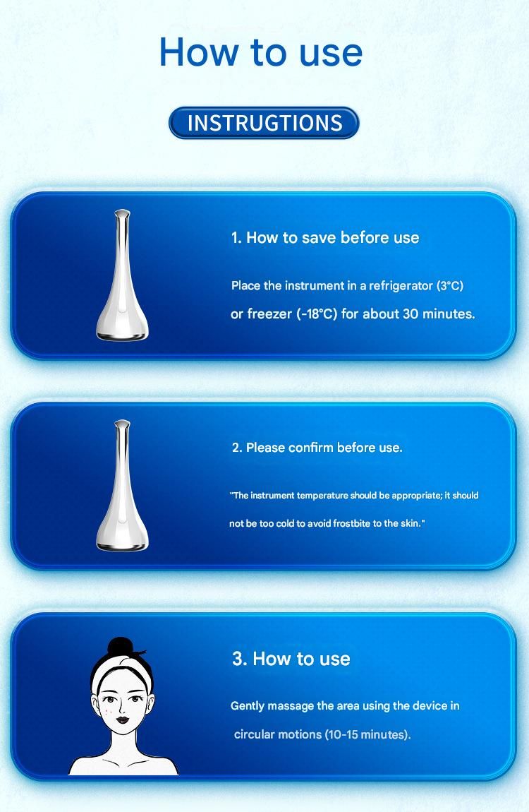 Pink Flat-Surface Ice Cold Therapy Facial Tool - Mini Ice Hammer Cryo Stick for Pore Shrinking Skin Soothing Sunburn Relief - Reusable ABS+PC Cooling Massager Kemu |Fashion Home Kitchen Beauty