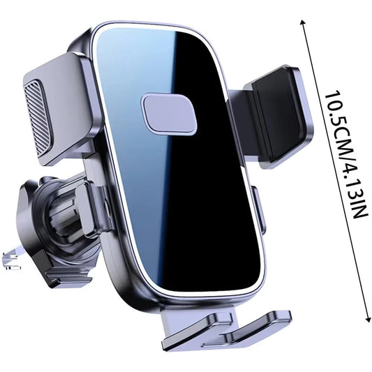 Universal Car Air Vent Phone Mount (Black Mirror Finish) — 360° Adjustable, Non-Slip Navigation Holder, Compatible with Most Smartphones Kemu |Fashion Home Kitchen Beauty