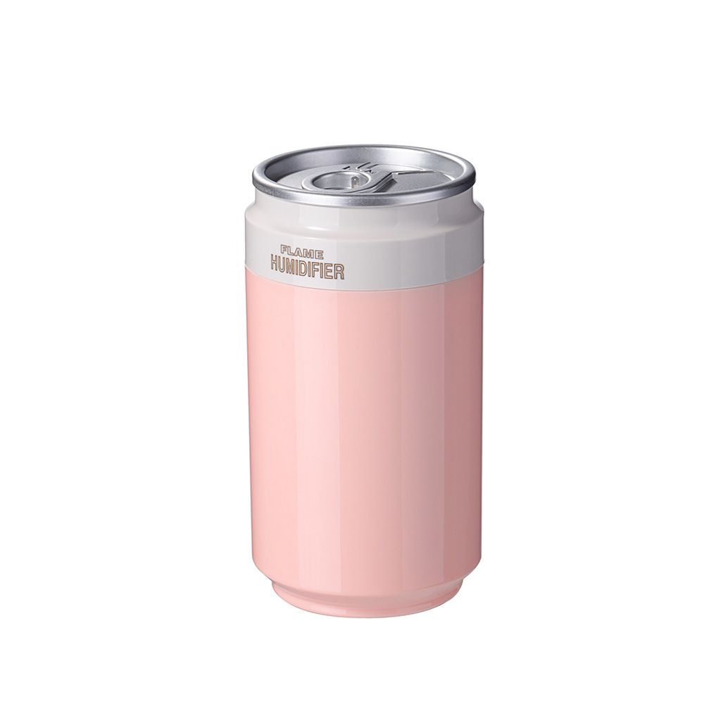 Pink USB Rechargeable Humidifier Aroma Diffuser Mini Can Mist Maker Portable Car Home Desktop Air Moisturizer with LED Light Kemu |Fashion Home Kitchen Beauty