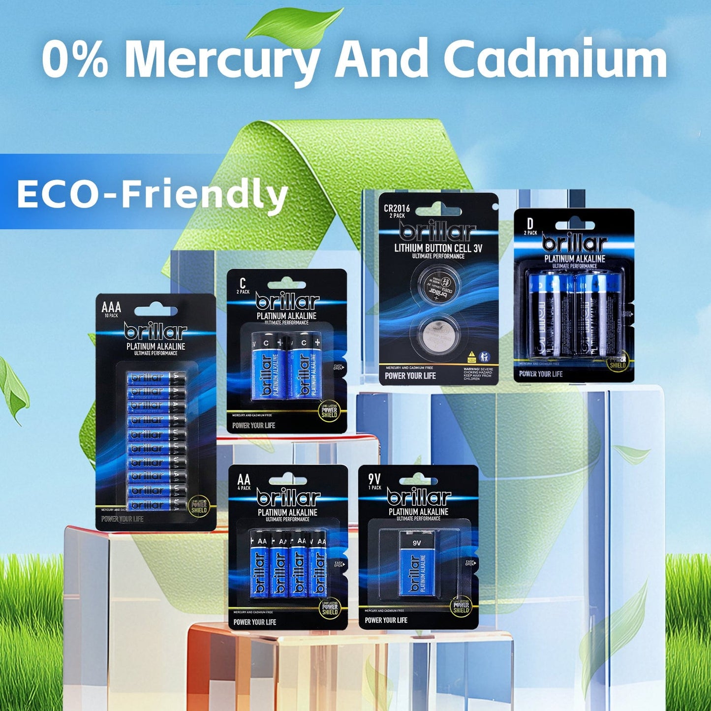 48 Pcs Brillar AA Platinum Alkaline Batteries Kemu |Fashion Home Kitchen Beauty