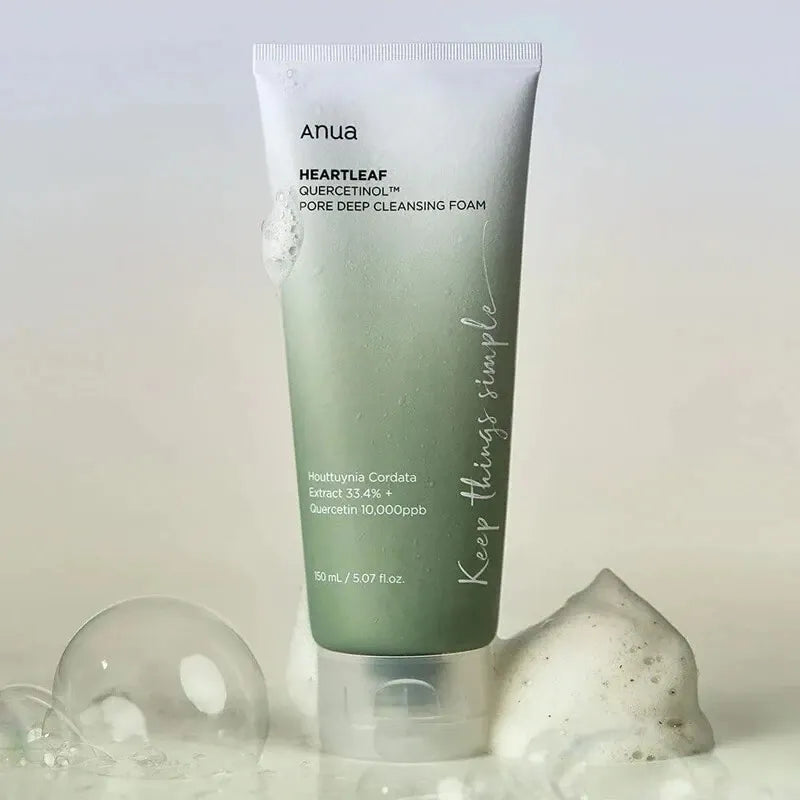 Anua Heartleaf Quercetinol Pore Deep Cleansing Foam 150ml Kemu |Fashion Home Kitchen Beauty
