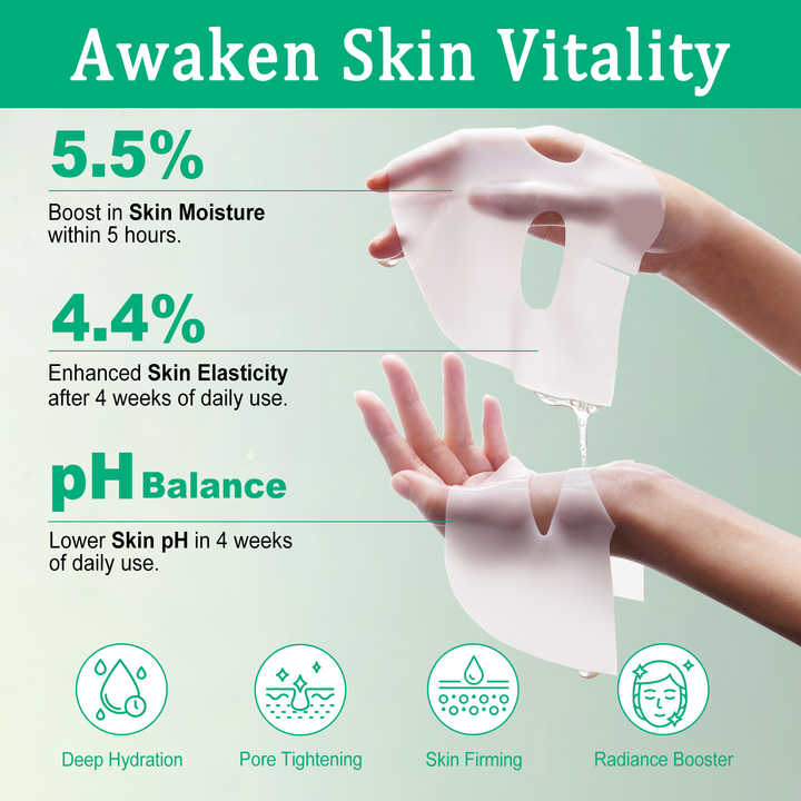 Collagen Real Deep Facial Sheet Mask for Women Deep Moisturizing Overnight Sleeping Kemu |Fashion Home Kitchen Beauty