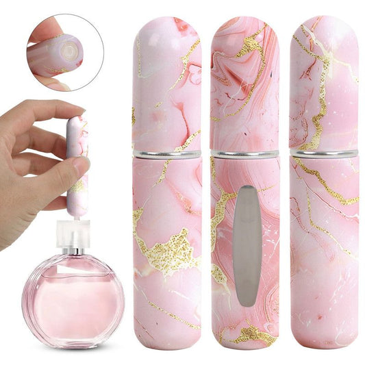 3-Pack - 5ml Portable Perfume Sample Bottles, Bottom-Fill Leak-Proof Travel Spray Bottles - Pink Kemu |Fashion Home Kitchen Beauty
