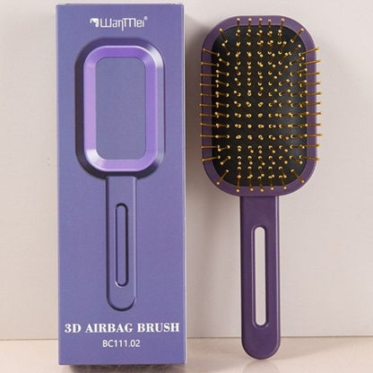3D Air Cushion Hair Brush, Multi-function Scalp Massage Detangler Comb for Home Hair Styling—Dark Purple Kemu |Fashion Home Kitchen Beauty