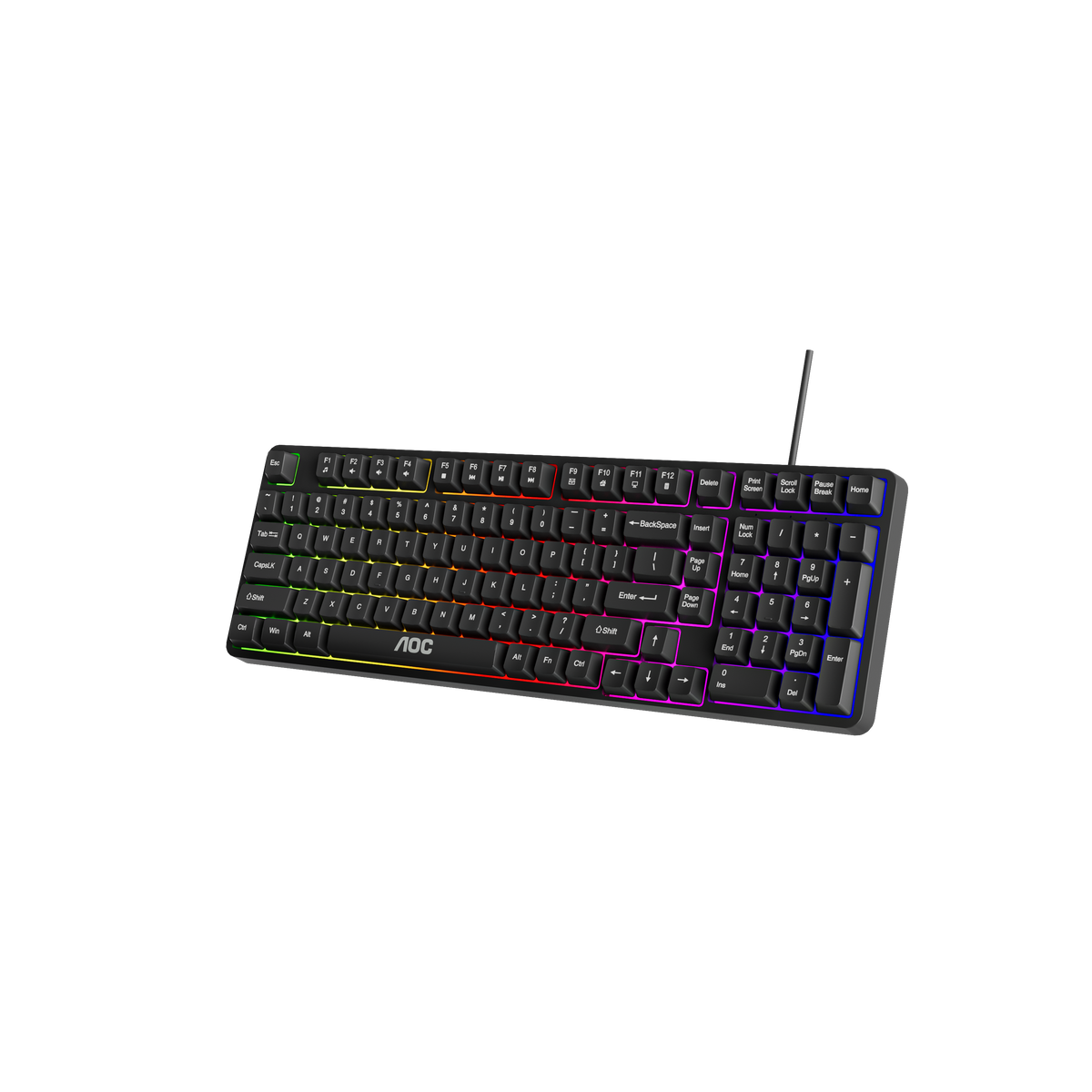 AOC GK116B/97 Wired RGB Gaming Keyboard 120-key - Kemu |Fashion Home Kitchen Beauty