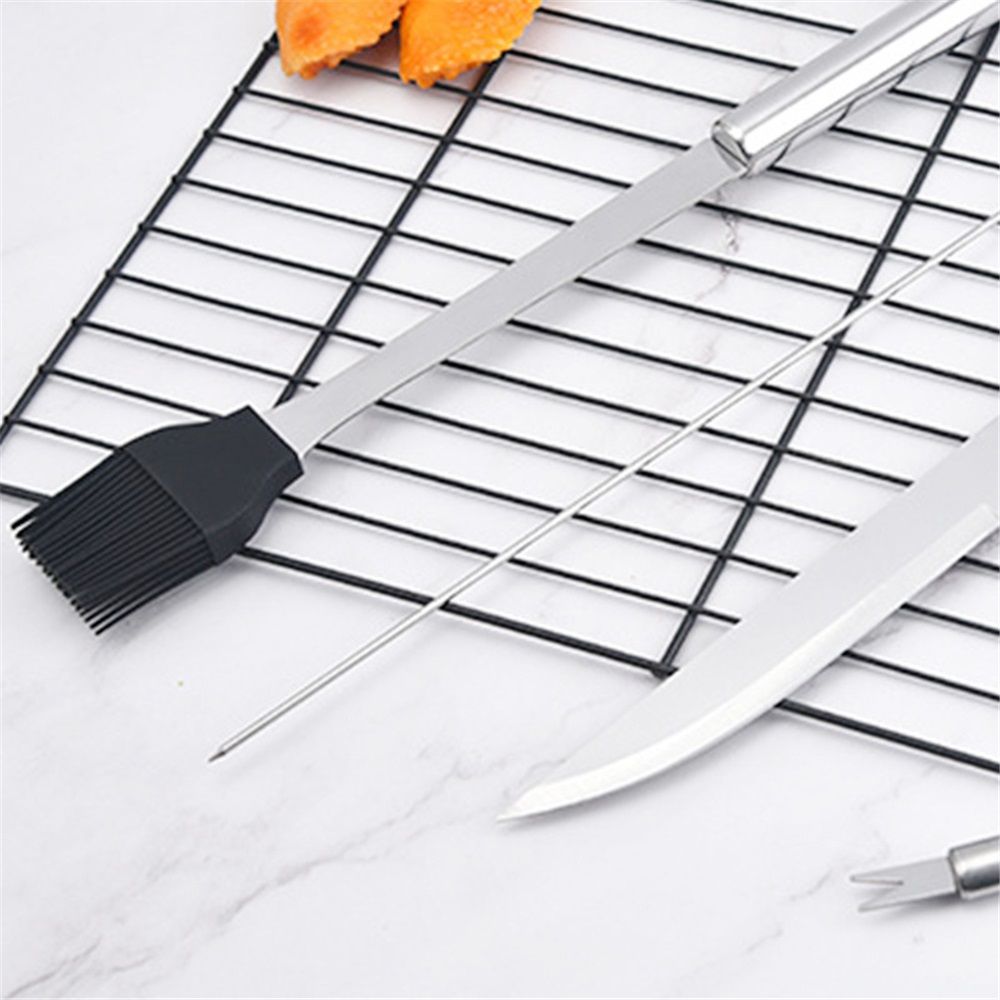 18-Piece Grill Tool Set, BBQ Accessories and Grill Tools, Durable Stainless-Steel Utensils, Spatula, Tongs, Cleaning Brush & More, Grilling Gifts for Men Kemu |Fashion Home Kitchen Beauty