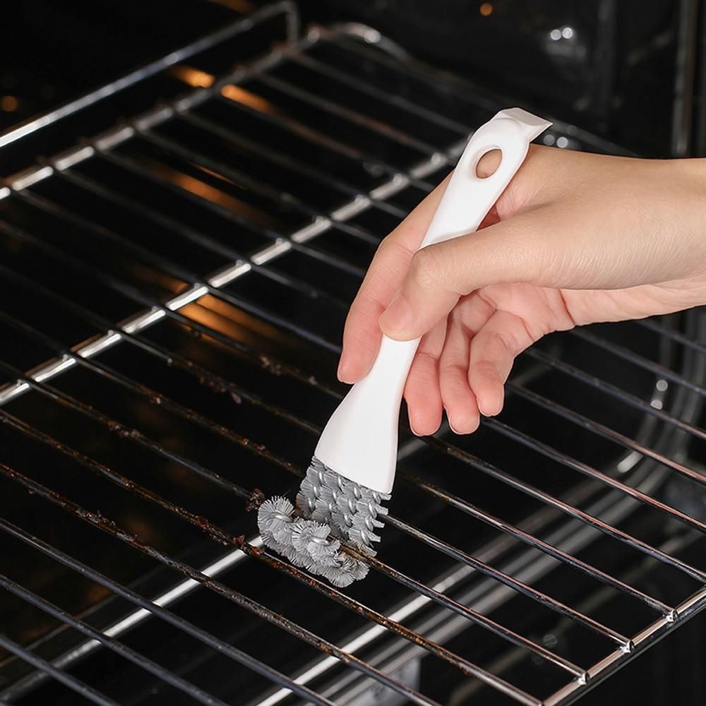 BBQ Grill Cleaning Brush | 2-Pack Hard Bristle Scrubber for Grill Grates, Kitchen & Bathroom Kemu |Fashion Home Kitchen Beauty