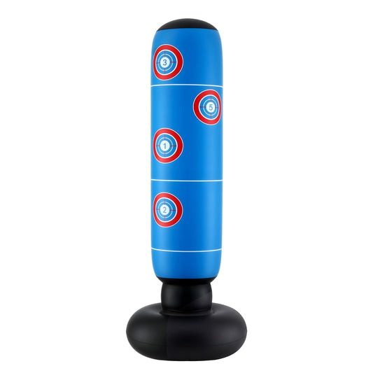 Everfit Freestanding Punching Bag Boxing Stand Inflatable Fitness 164cm Blue Kemu |Fashion Home Kitchen Beauty