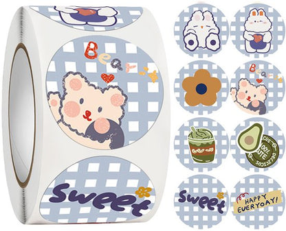 Stickers - 500 sheets - Sealing stickers - Packaging decoration - DIY diaries/notebooks - Diary labels - Kemu |Fashion Home Kitchen Beauty