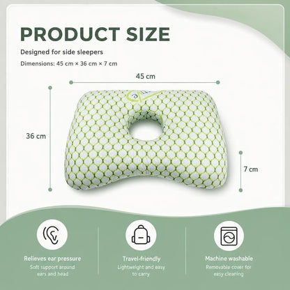 Big Size Pressure Relief Ear Pillow 47x32x10, Pink, Thoughtful Gift For Long Hours Rest Kemu |Fashion Home Kitchen Beauty