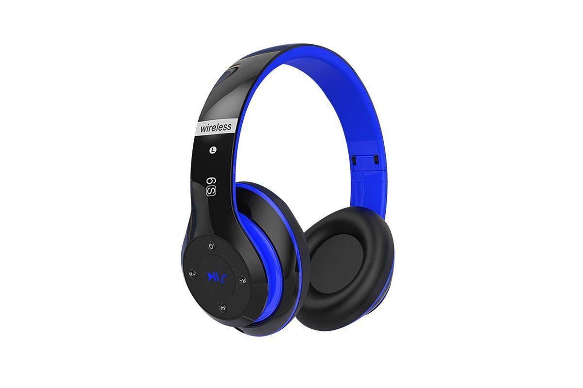 Bluetooth Headphones Over Ear HiFi Stereo Sound Wireless Headphones for Travel Work Cellphone-Blue Kemu |Fashion Home Kitchen Beauty