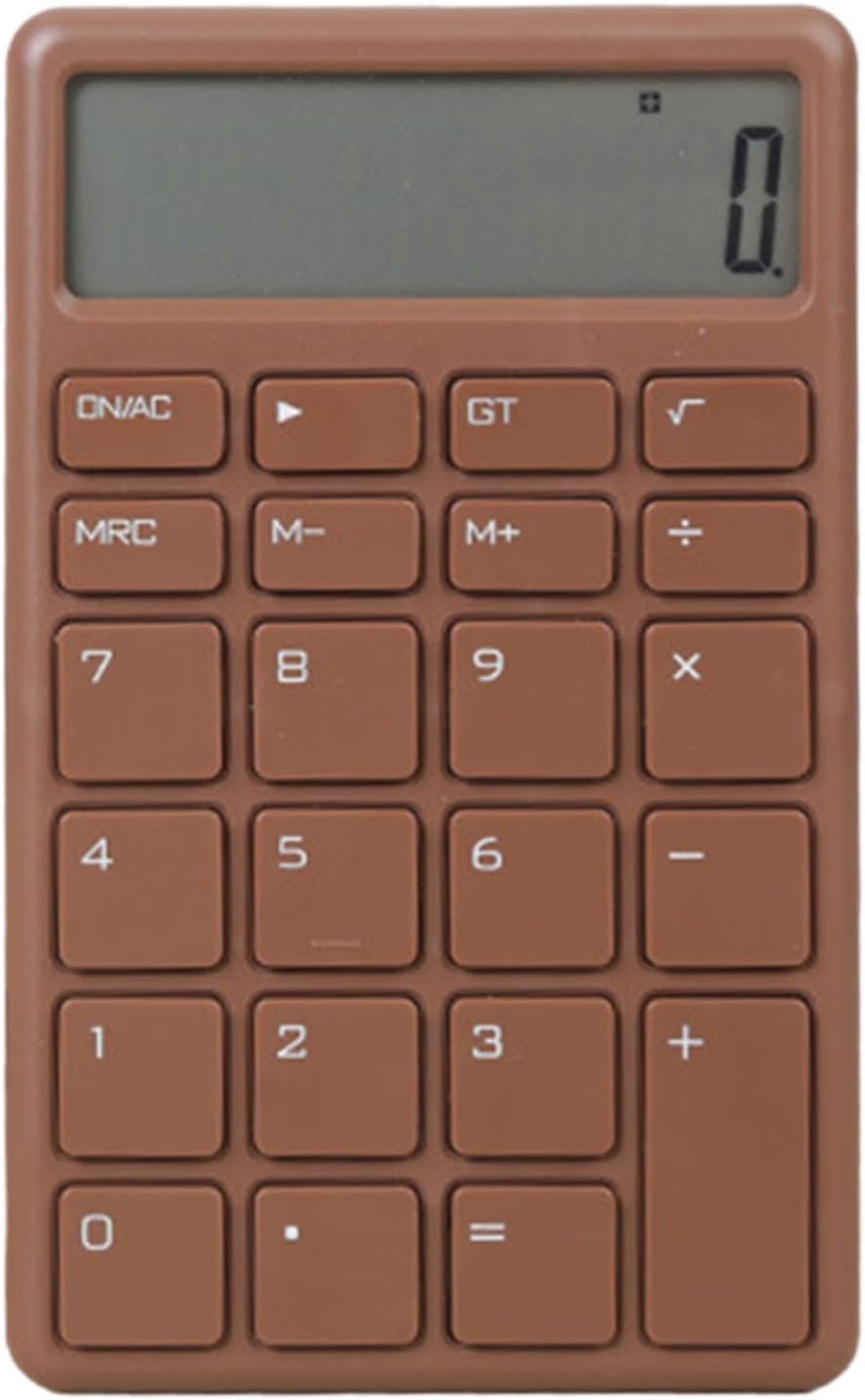 Calculator - with LCD display - Portable - Silent - Brown - 1 pack - Kemu |Fashion Home Kitchen Beauty