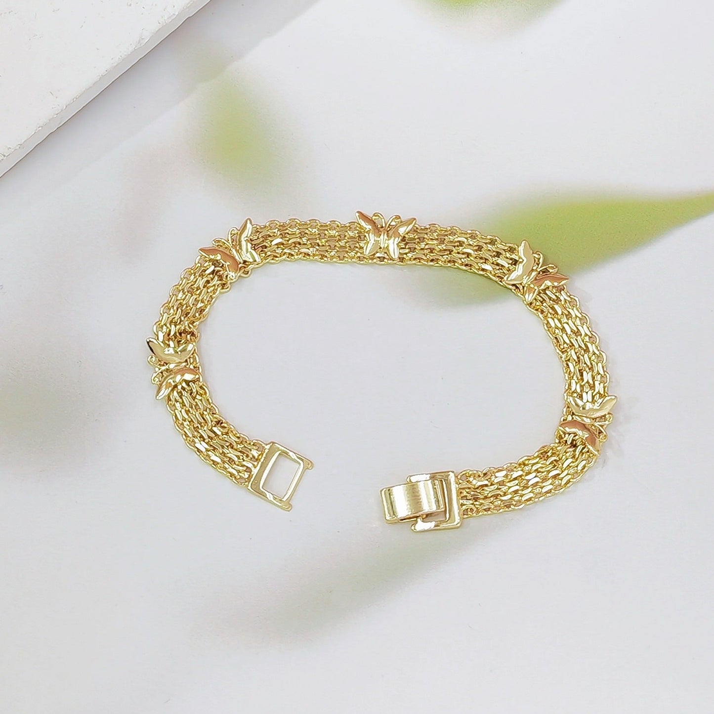 Hollow Butterfly Chain Bracelet – Vintage Gold Copper | Adjustable Kemu |Fashion Home Kitchen Beauty