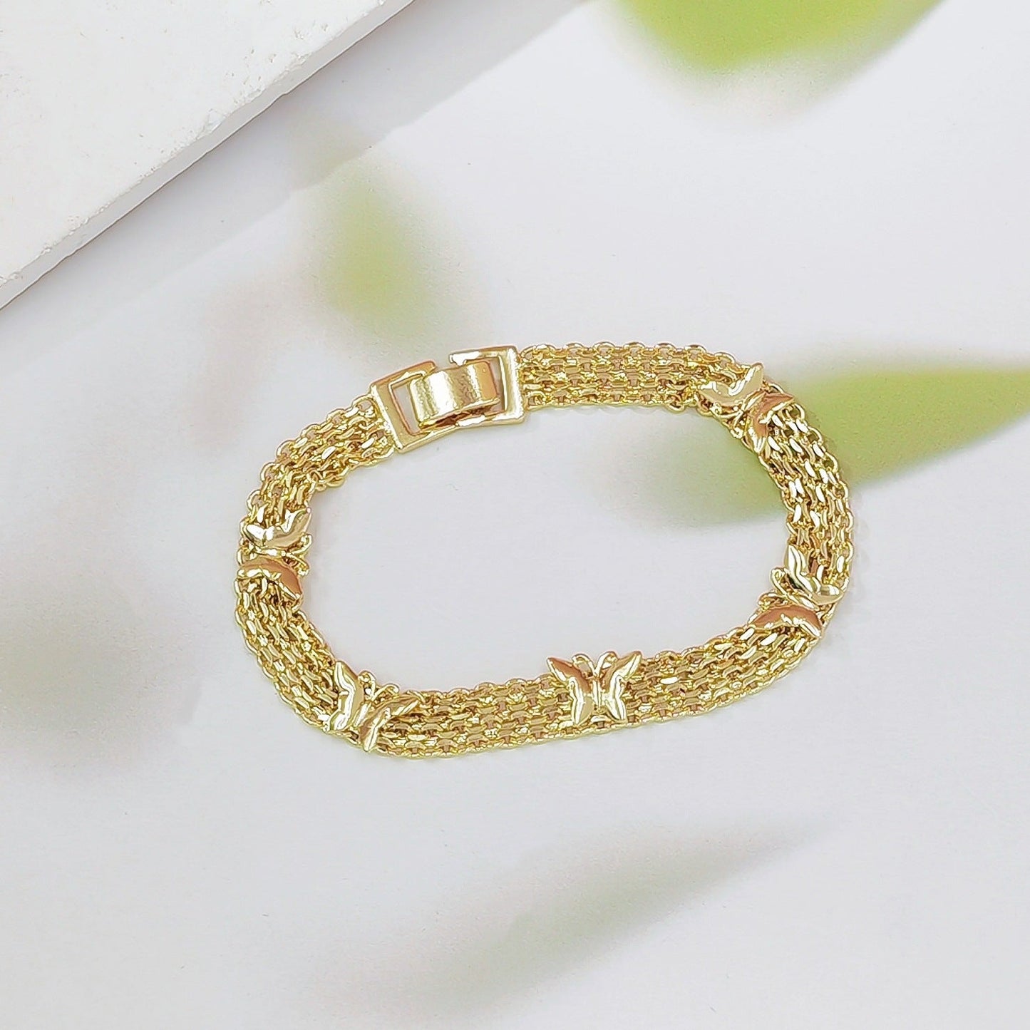 Hollow Butterfly Chain Bracelet – Vintage Gold Copper | Adjustable Kemu |Fashion Home Kitchen Beauty