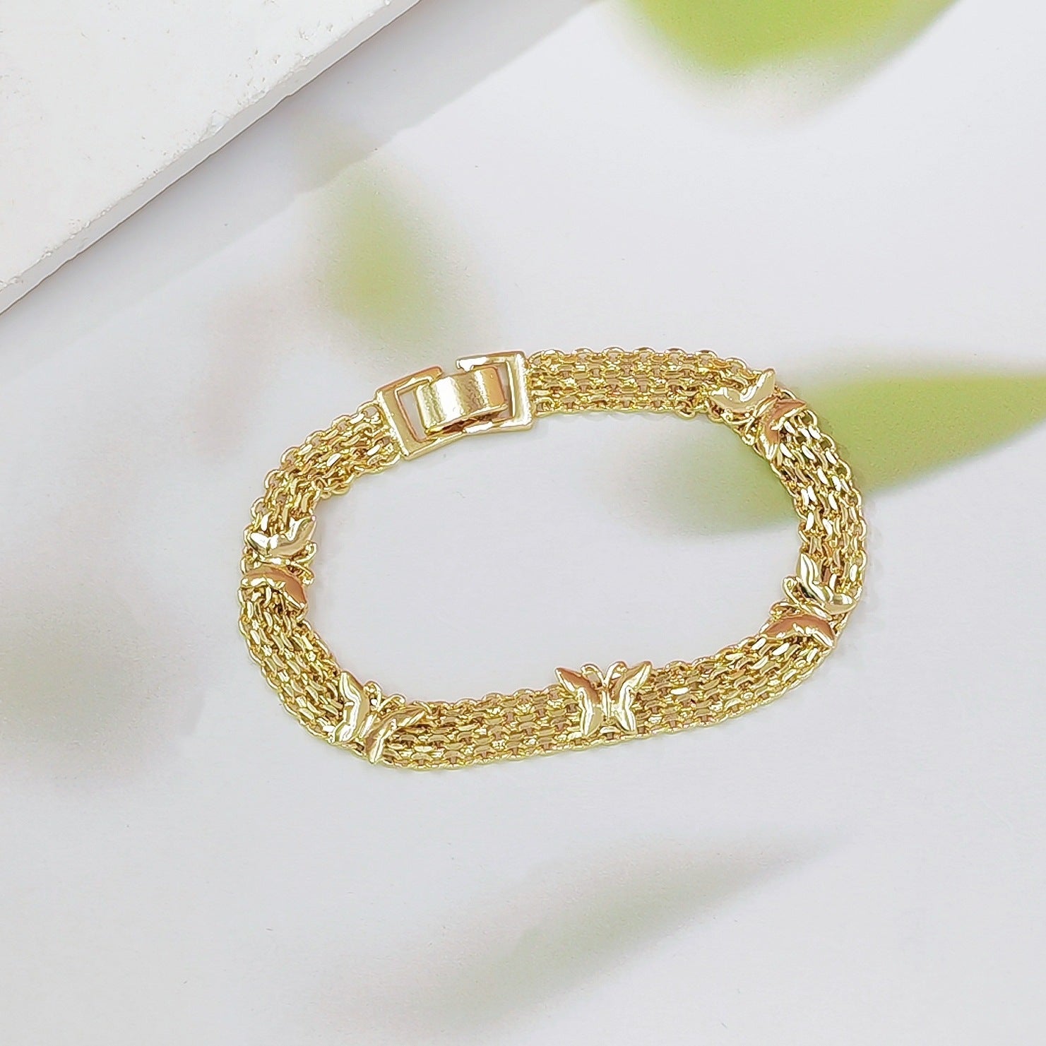 Hollow Butterfly Chain Bracelet – Vintage Gold Copper | Adjustable Kemu |Fashion Home Kitchen Beauty