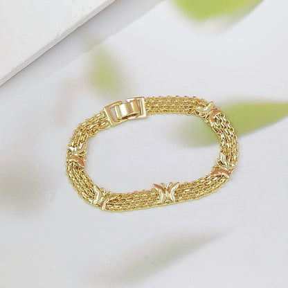 Hollow Butterfly Chain Bracelet – Vintage Gold Copper | Adjustable Kemu |Fashion Home Kitchen Beauty