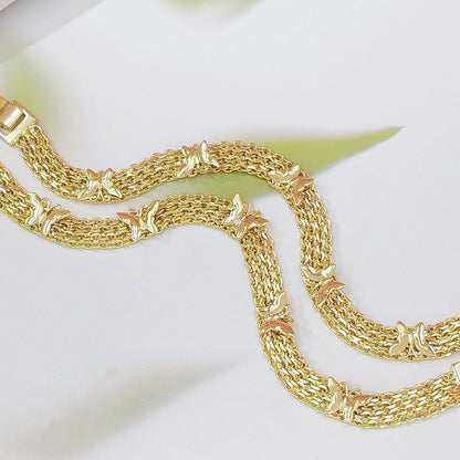 Hollow Butterfly Chain Bracelet – Vintage Gold Copper | Adjustable Kemu |Fashion Home Kitchen Beauty