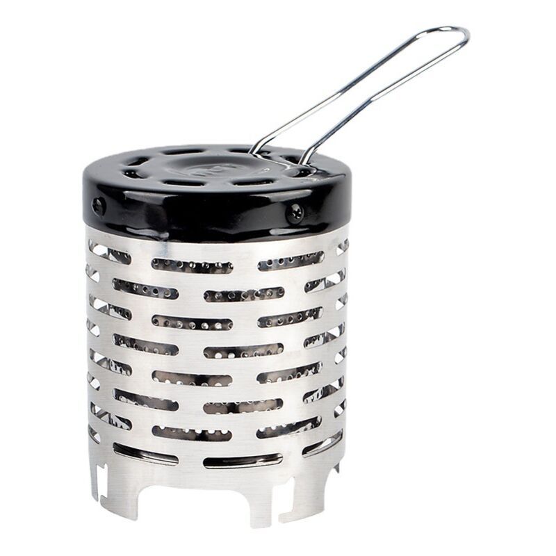 Mini Camping Gas Stove Metal Heater with Handle and Stainless Steel Cover Kemu |Fashion Home Kitchen Beauty