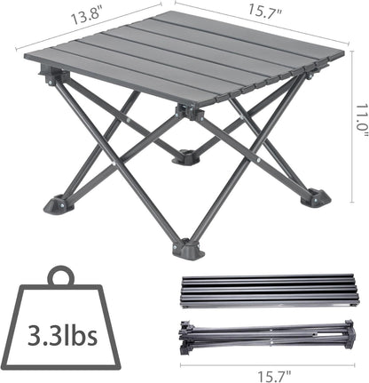 Portable Roll-Up Camping Table | Lightweight Folding Outdoor Table with Carry Bag | Seats 4 – Black Kemu |Fashion Home Kitchen Beauty