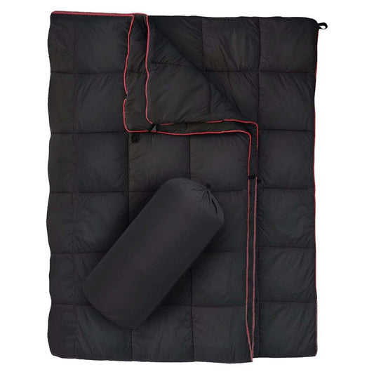 200x140cm Black Large Outdoor Camping Down Cotton Wearable Warmth Blanket, Quilted Poncho Shawl Throw with Storage Bag, Lightweight Warm Camping Quilt for Camping Travel Home Use Kemu |Fashion Home Kitchen Beauty