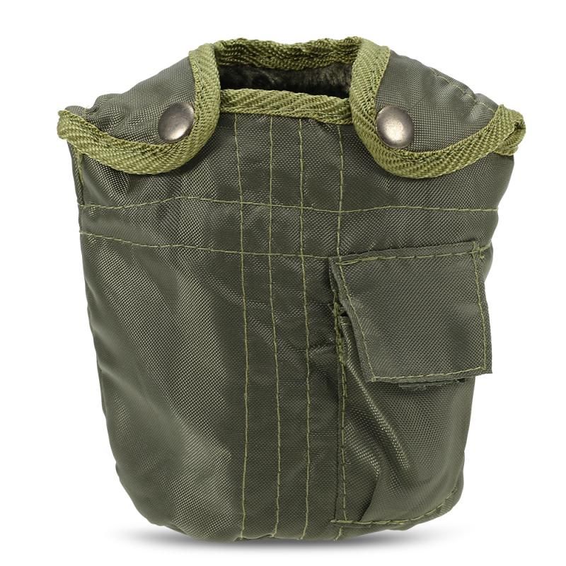 1L Outdoor Canteen Bottle, Camping Hiking Backpacking Water Bottle Kettle with Cover(green) Kemu |Fashion Home Kitchen Beauty