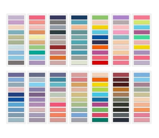 Color index stickers 2000-piece 1.6×0.5 inch – PET, page markers - Kemu |Fashion Home Kitchen Beauty