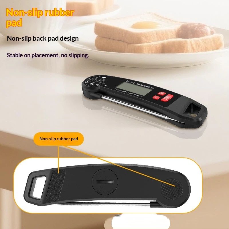 Digital Meat Thermometer - Fast Instant Read Food Thermometer, Waterproof Kitchen Thermometer with Backlight & Hold Function for Cooking, Candy Making, Outside Grill Kemu |Fashion Home Kitchen Beauty