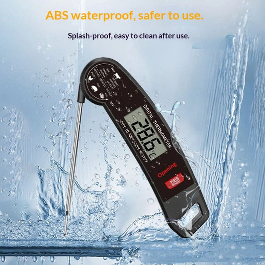 Digital Meat Thermometer - Fast Instant Read Food Thermometer, Waterproof Kitchen Thermometer with Backlight & Hold Function for Cooking, Candy Making, Outside Grill Kemu |Fashion Home Kitchen Beauty
