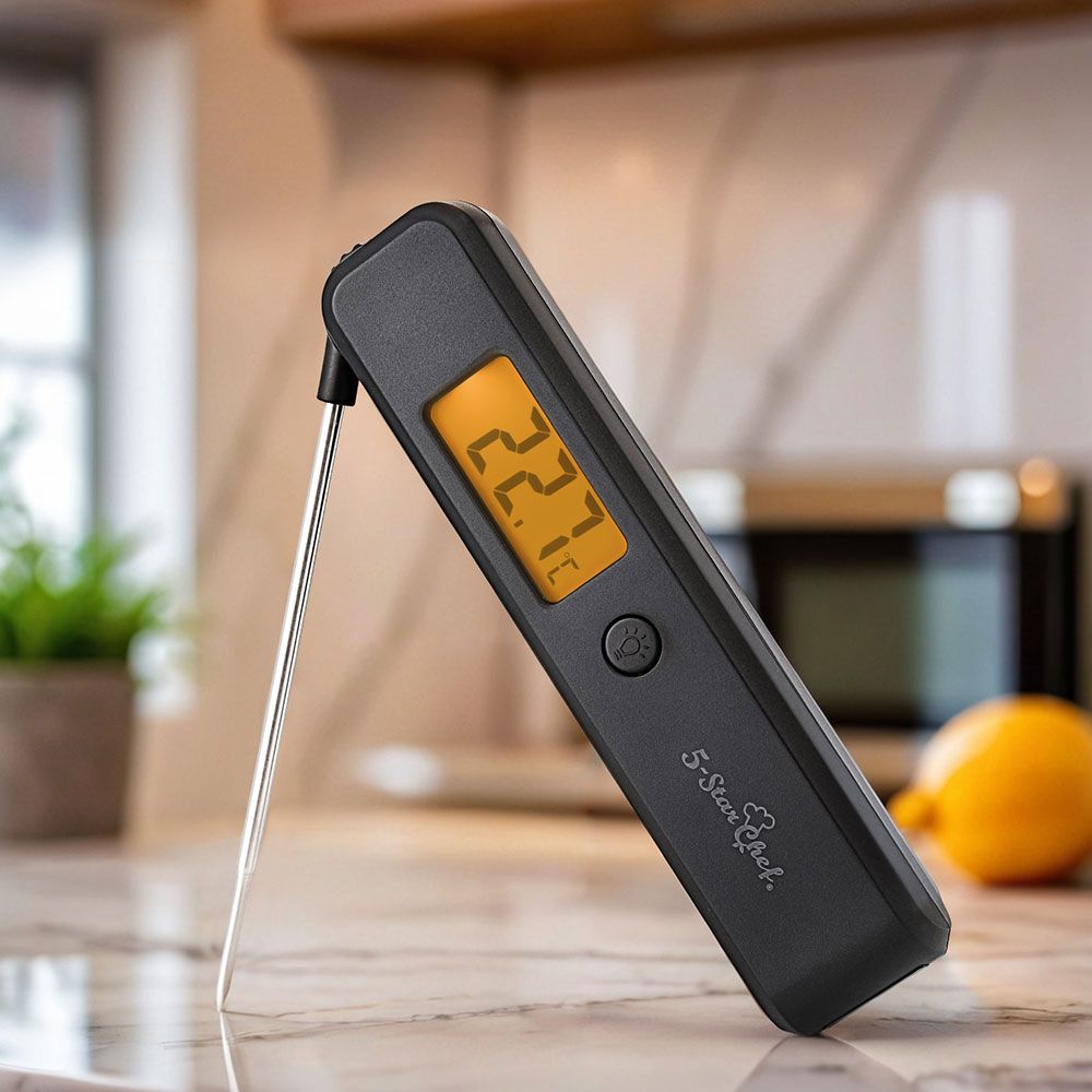 Digital Food Thermometer | Instant Read BBQ & Meat Cooking Thermometer for Kitchen & Outdoor Grilling Kemu |Fashion Home Kitchen Beauty
