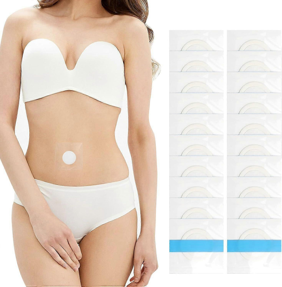 Organic Castor Oil Belly Button Packs – 20-Pack Disposable Wraps - Kemu |Fashion Home Kitchen Beauty