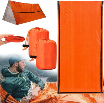 Sierra Madre Emergency Sleeping Bag, 84"X36" Waterproof Sierramadre Emergency Sleeping Bags for Survival, Pocket Size Survival Blanket, Thermal Bivy Sack for Outdoor Camping, Hiking Kemu |Fashion Home Kitchen Beauty