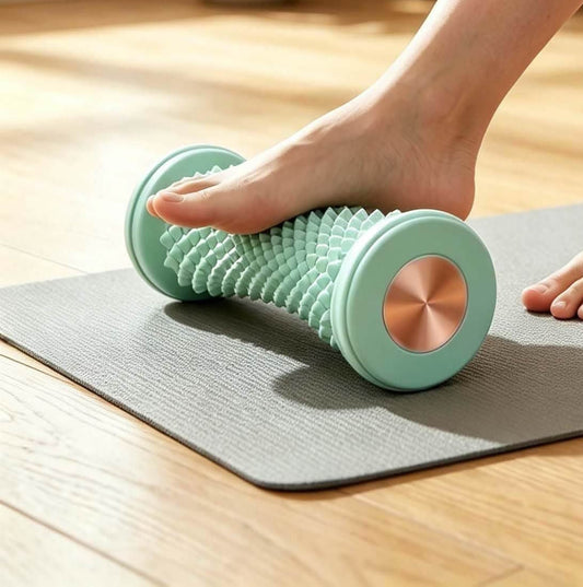 Foot Massager Roller | Plantar Fasciitis & Muscle Relief | Acupressure Nodes | Green Kemu |Fashion Home Kitchen Beauty