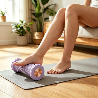 Foot Massager Roller for Plantar Fasciitis Relief - Home Muscle Recovery Tool with Acupressure Nodes, Versatile for Full-Body Soothing After Workouts or Long Days on Feet (Green) Kemu |Fashion Home Kitchen Beauty