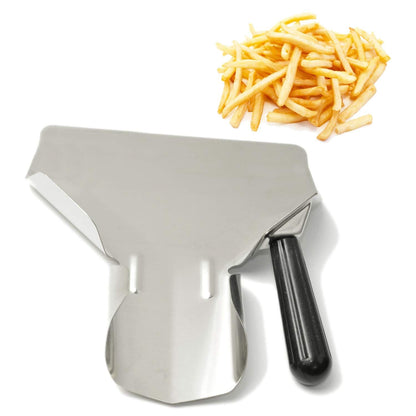 Stainless Steel French Fry Bagger Scoop Chip Popcorn Bagger Ice Candy Snacks Desserts Scooper, Right Handle Kemu |Fashion Home Kitchen Beauty