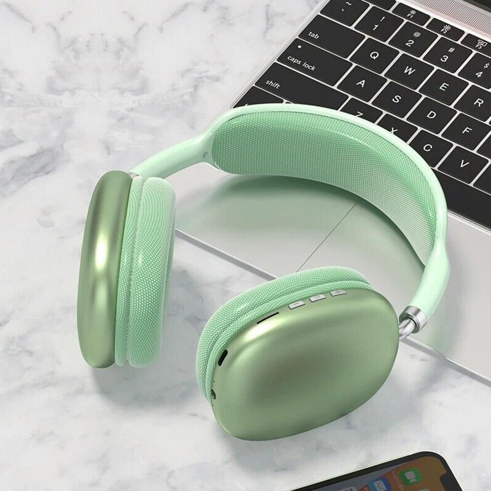 Gaming Headset Wireless Headset P9 Wireless Headphones TWS Earphones Noise Reduction Headset -Green Kemu |Fashion Home Kitchen Beauty
