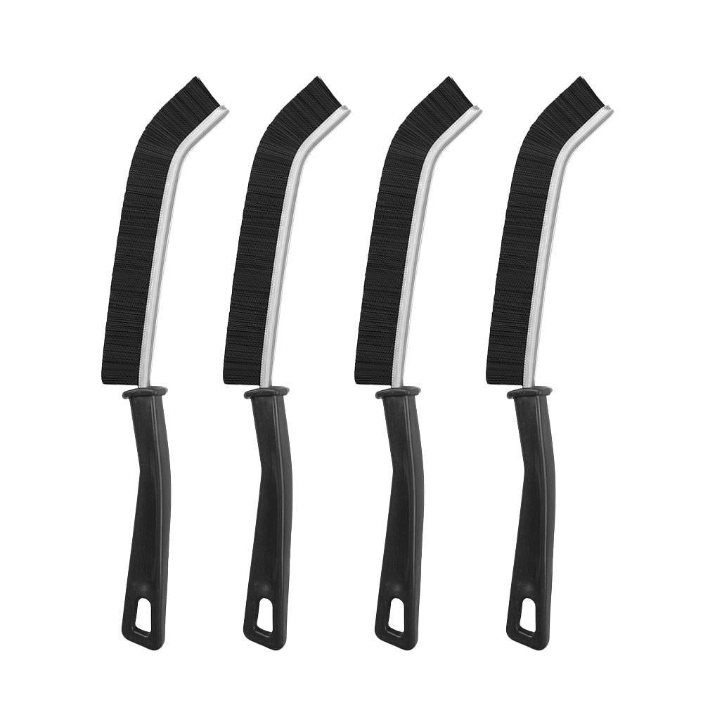 Gap & Crevice Cleaning Brush Set | 4-Pack Multifunctional Household Brushes for Windows, Tracks & Tiles – Black Kemu |Fashion Home Kitchen Beauty